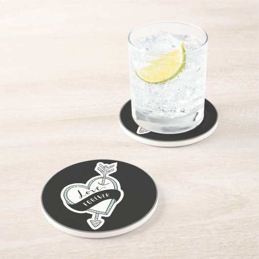 Onderzetter zandsteen Drink (Zijkant)