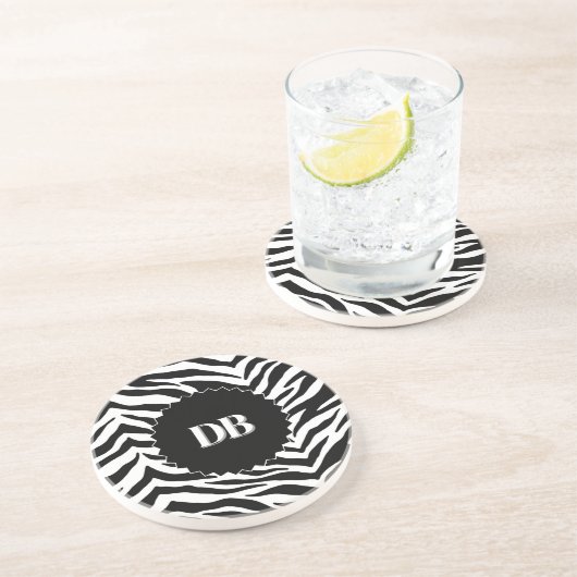 Onderzetter Zebra Print Drink (Zijkant)