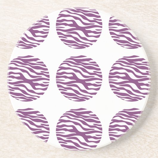 Onderzetter Zebra Print Polka Dots (Voorkant)