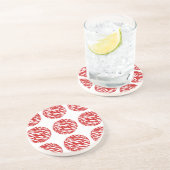 Onderzetter Zebra Print Polka Dots (Zijkant)