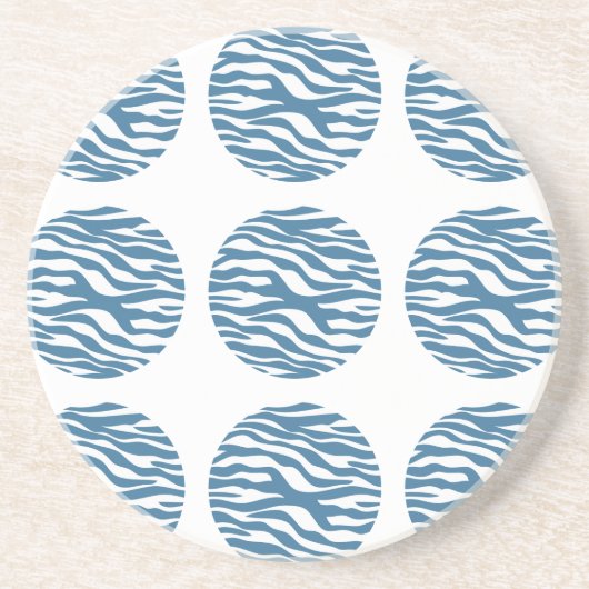 Onderzetter Zebra Print Polka Dots (Voorkant)