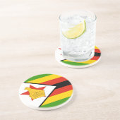 Onderzetter Zimbabwe vlag (Zijkant)