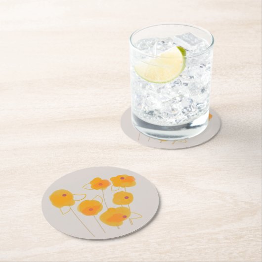 Onderzetter Zinnia bouquet-design (Insitu)