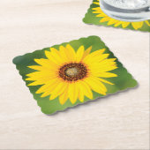 Onderzetter zonnebloempapier (Gebogen)