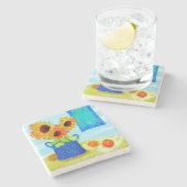 Onderzetter zonnebloempitten (Zijkant)