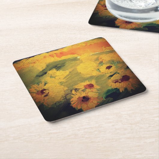 Onderzetter zonnebloempitten (Schuin)