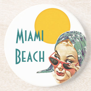 Onderzetter ~ zwarte zonnebril met middeleeuwse s