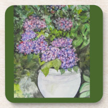 Onderzetters 6-pack Hydrangea's