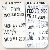Onderzetters bibliotheekdatumstempel (Voorkant)