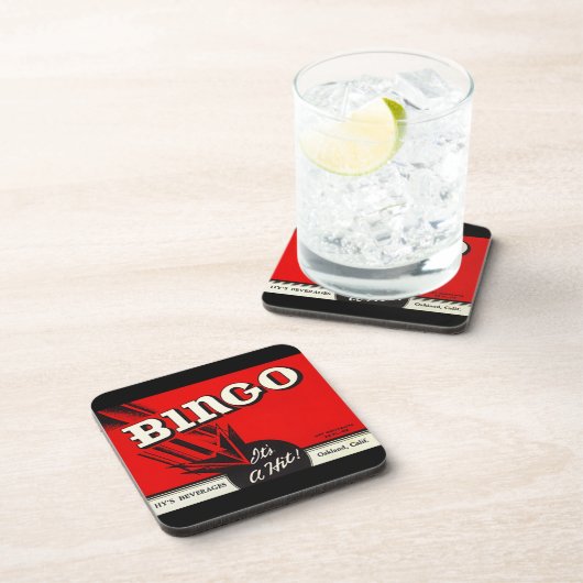 Onderzetters  Bingo Beverage Label Het is een HAIT (Rechterzijde)