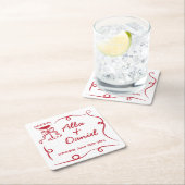 Onderzetters bruiloft grillige hand getekend geïll (Insitu)