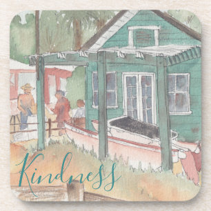 Onderzetters "Crystal Cove Watercolor"