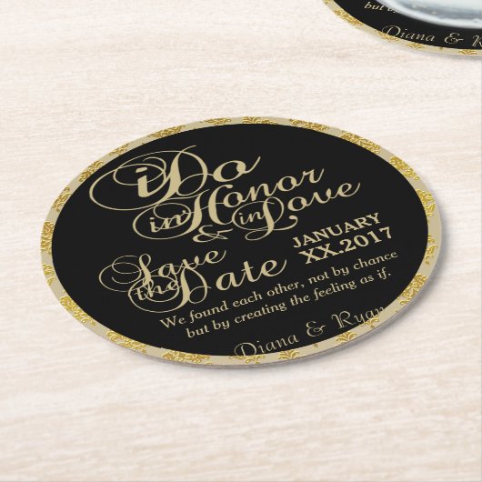 Onderzetters Datum opslaan (Gebogen)