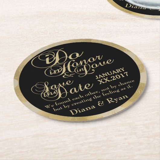 Onderzetters Datum opslaan (Gebogen)