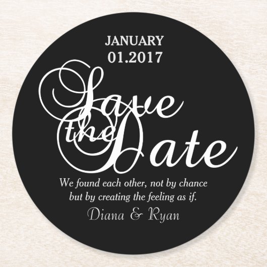 Onderzetters Datum opslaan (Voorkant)