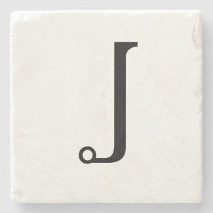 Onderzetters de met monogram van de Steen