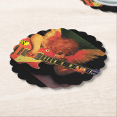 Onderzetters. Elektrische cherub verkreukeld Kartonnen Onderzetters (Gekanteld)