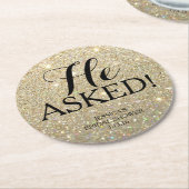 Onderzetters - Glitter Vrijgezellenfeest - vroeg h (Gebogen)