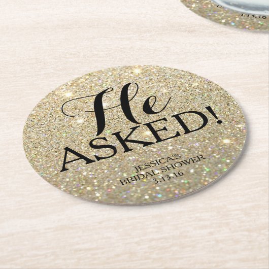 Onderzetters - Glitter Vrijgezellenfeest - vroeg h (Gebogen)