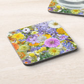 Onderzetters - Hard plastic - Bloemen en botervlie (Linkerzijde)