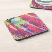 Onderzetters in het abstracte Katoen ontwerp (Linkerzijde)