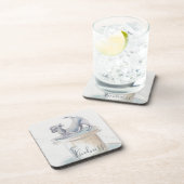 Onderzetters "London/Dog Waterverf Sketch" (Rechterzijde)