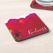 Onderzetters "Magenta Flowers" (Linkerzijde)