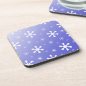 Onderzetters met blauwe sneeuwvlokken (Linkerzijde)
