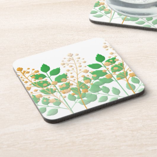 Onderzetters met bloemen en bladeren (Linkerzijde)