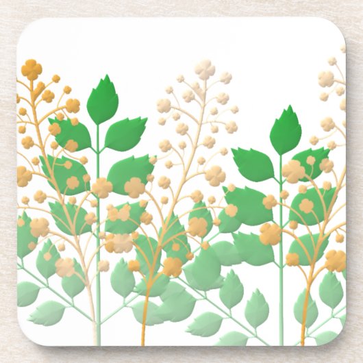 Onderzetters met bloemen en bladeren (Voorkant)