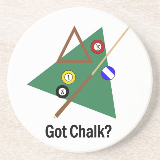 Onderzetters met Chalk Billiards (Voorkant)