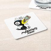 Onderzetters met drinkekruid (Schuin)