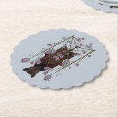 Onderzetters met een blauwdruk voor Fox Sky (Gekanteld)