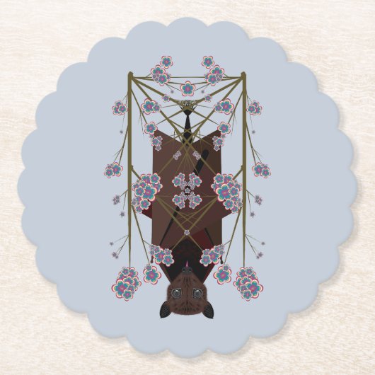 Onderzetters met een blauwdruk voor Fox Sky (Voorkant)