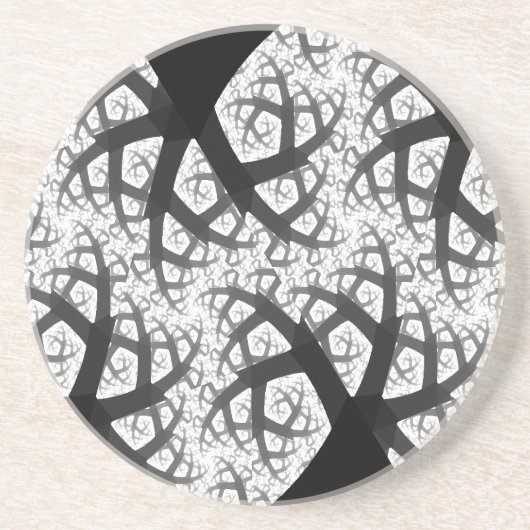 Onderzetters met gebroken bos fractal (Voorkant)