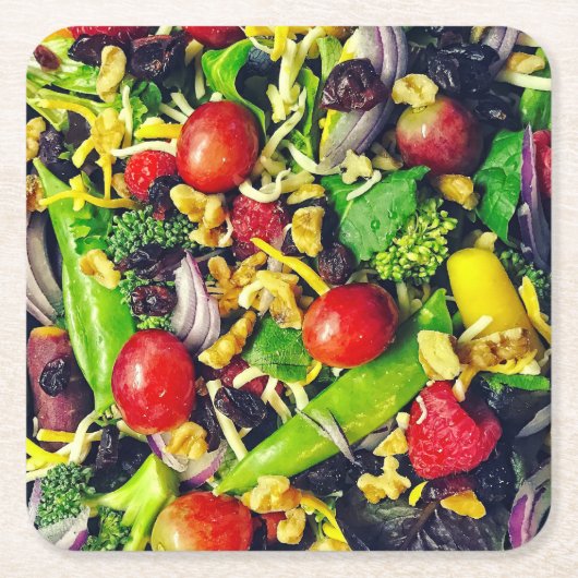 Onderzetters met gezonde salade (Voorkant)