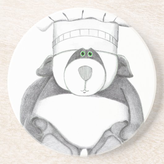 Onderzetters met het Afbeelding van het Beer Panda (Voorkant)