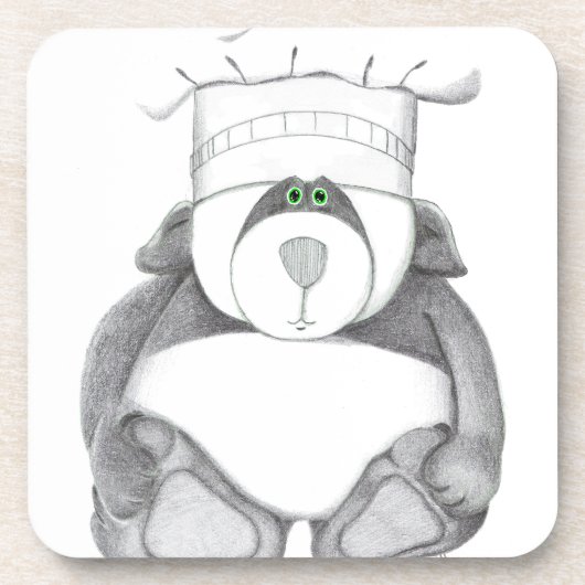Onderzetters met het Afbeelding van het Beer Panda (Voorkant)