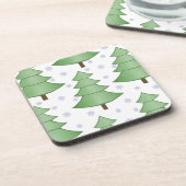Onderzetters met kerstbomen (Linkerzijde)