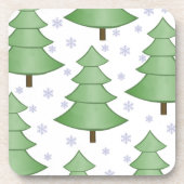 Onderzetters met kerstbomen (Voorkant)