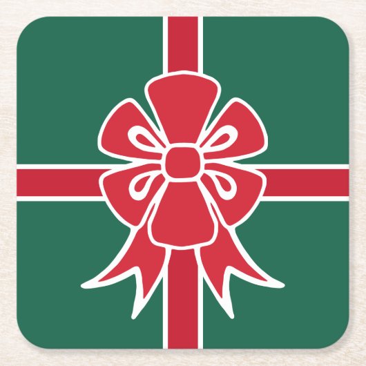 Onderzetters met kerstcadeaus (Voorkant)