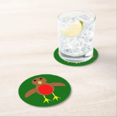 Onderzetters met kerstRobin Paper (Insitu)