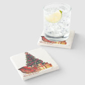 Onderzetters met kerststone (Zijkant)