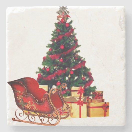 Onderzetters met kerststone (Voorkant)