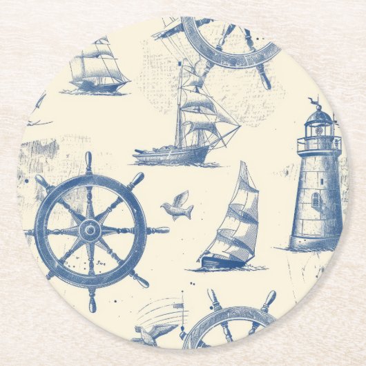 Onderzetters met mariene elementen (Voorkant)