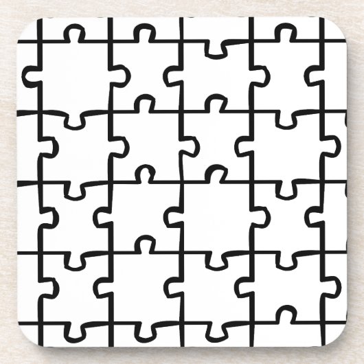 Onderzetters met puzzelstukjes (Voorkant)