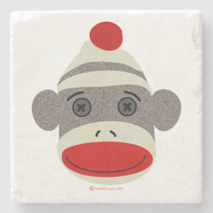 Onderzetters met Socket Monkey Face Stone