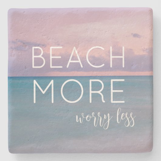 Onderzetters met strandthema's met oceaanfoto (Voorkant)