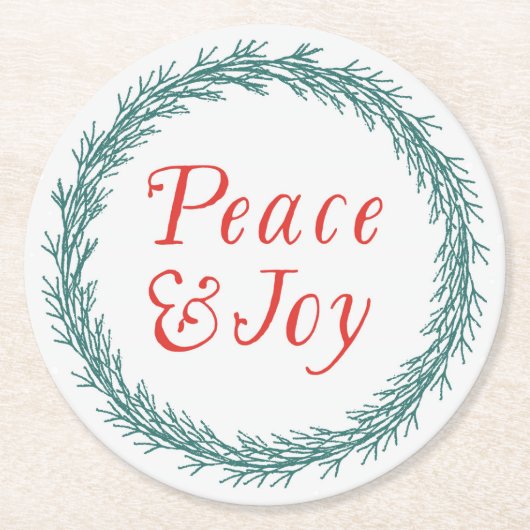  Onderzetters met vredes- en feeststijl (Voorkant)