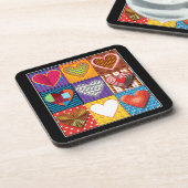 Onderzetters. Moderne hartpatroon plastische onder Bier Onderzetter (Linkerzijde)